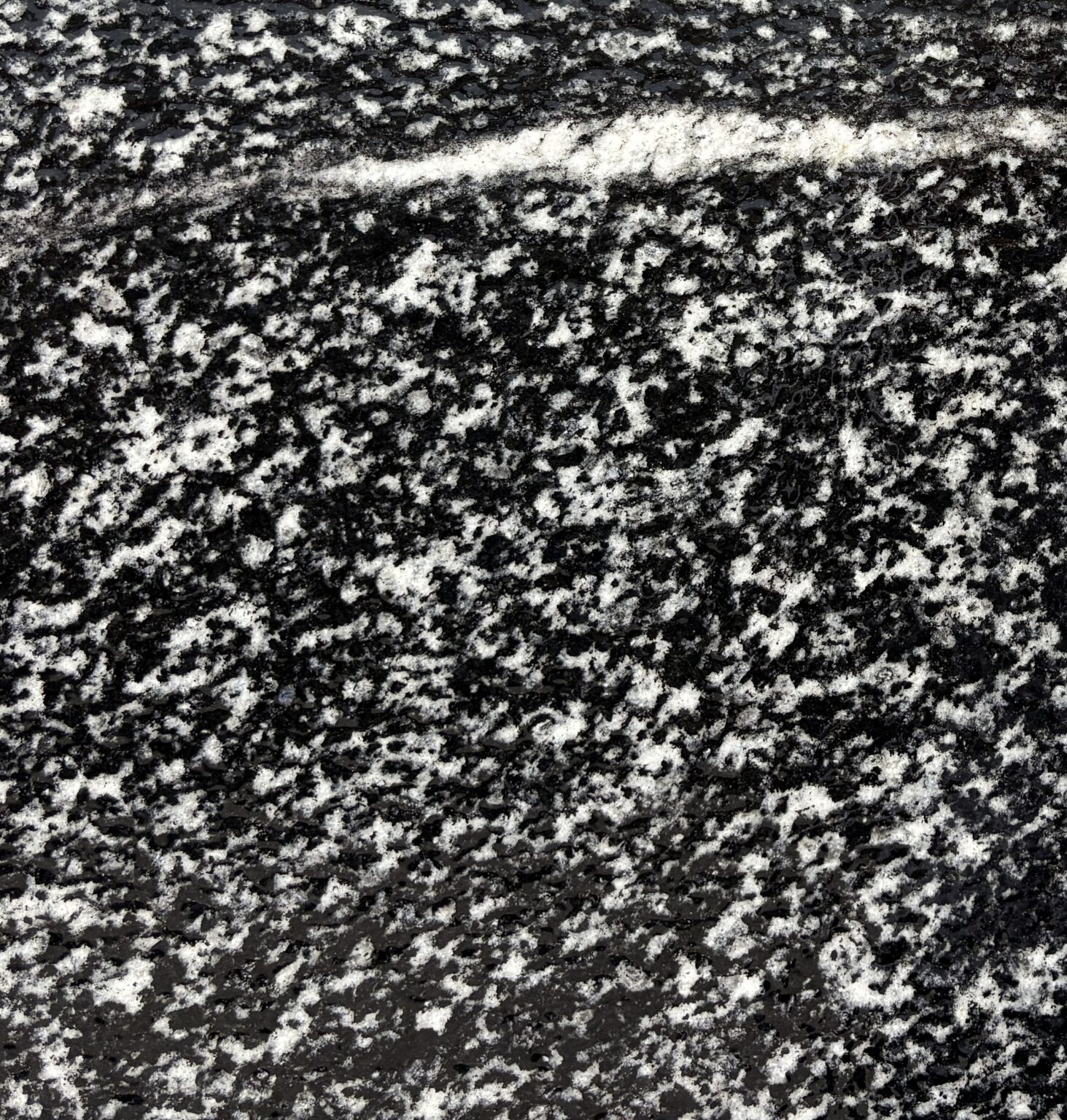 Detalle de la textura de American Black Leather