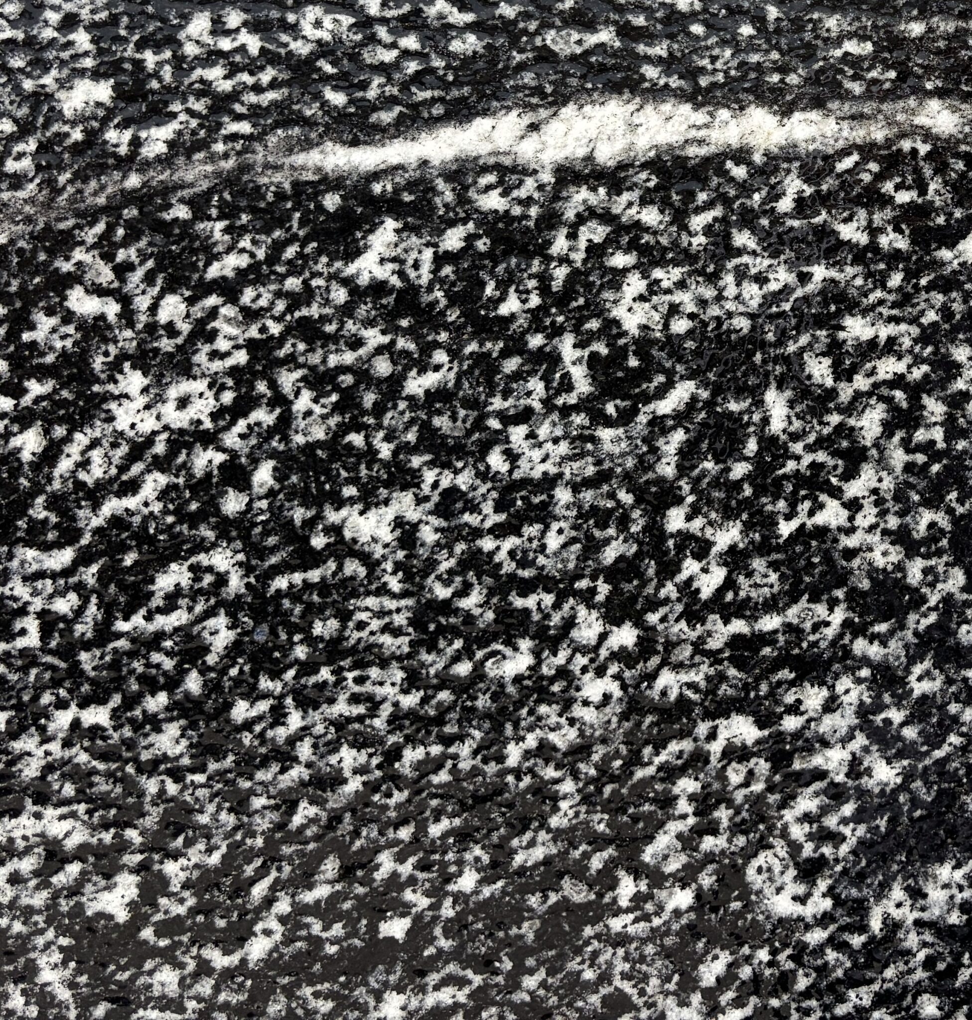Detalle de la textura de American Black Leather