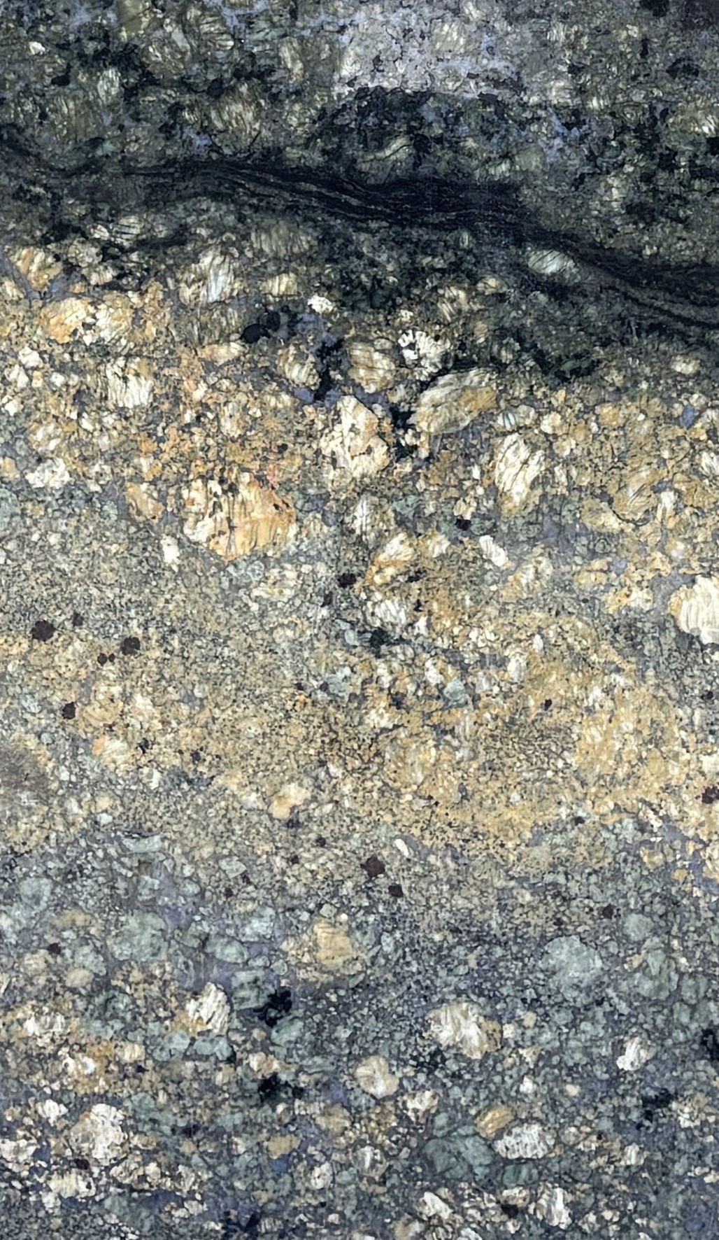 Textura de Delirium, granito exótico