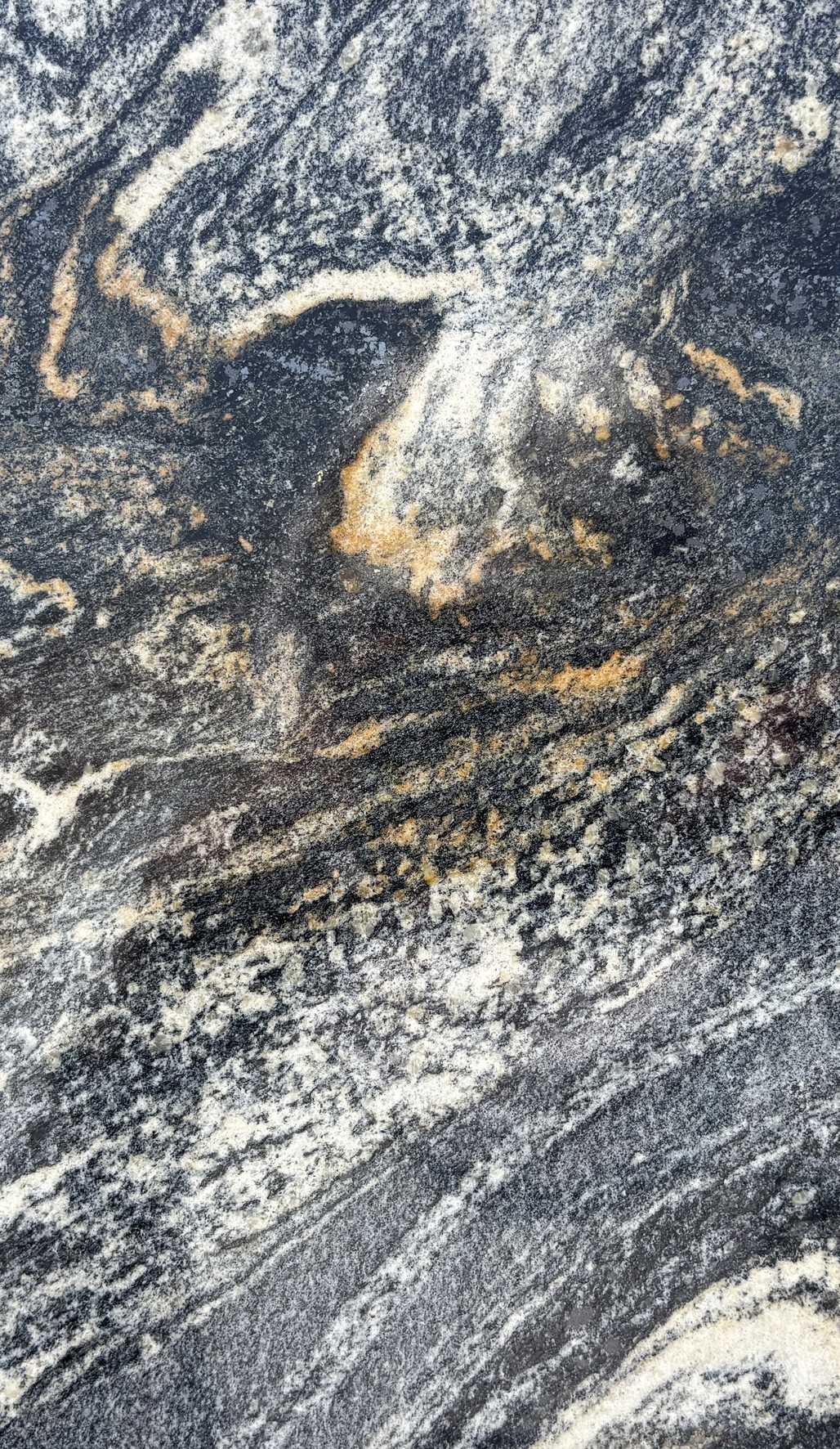Textura de Explosion Black, granito exótico