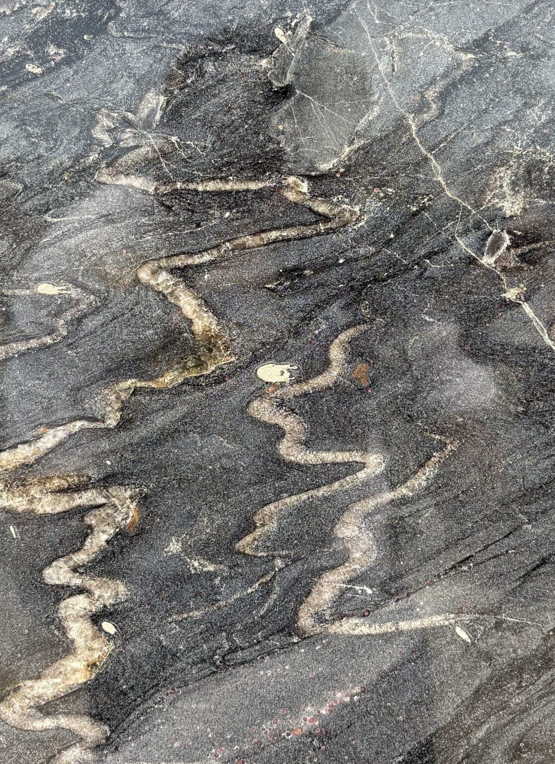 Detalle de la textura de Negro Oro